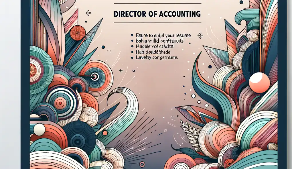 Crafting Your Resume for the Top: Director of Accounting Edition